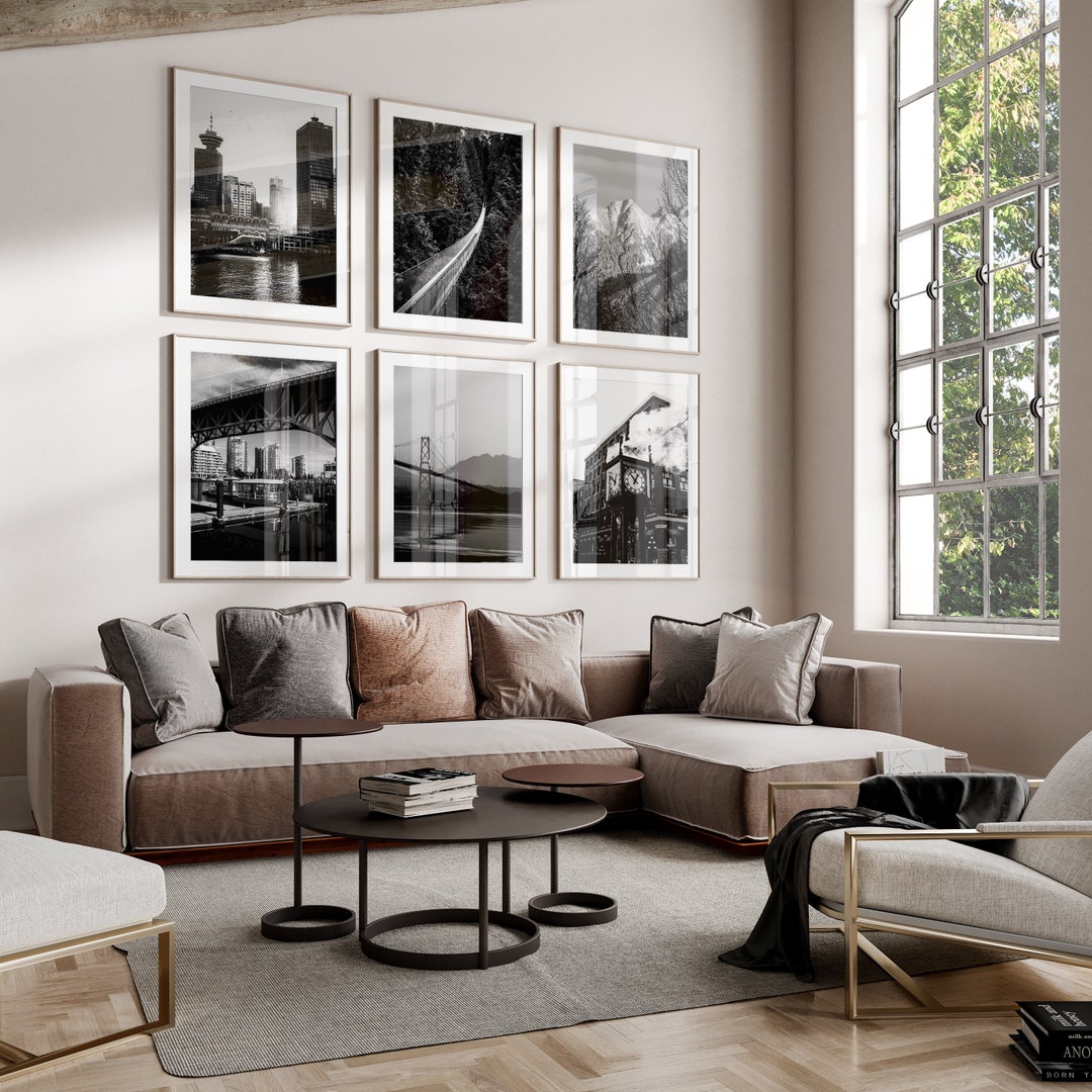 Vancouver Canada Set of 6 Prints Vancouver Canada Black & Etsy UK