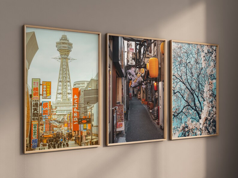 Set of 100 Japan Prints Japanese Wall Art Japan Gallery Wall Art Poster