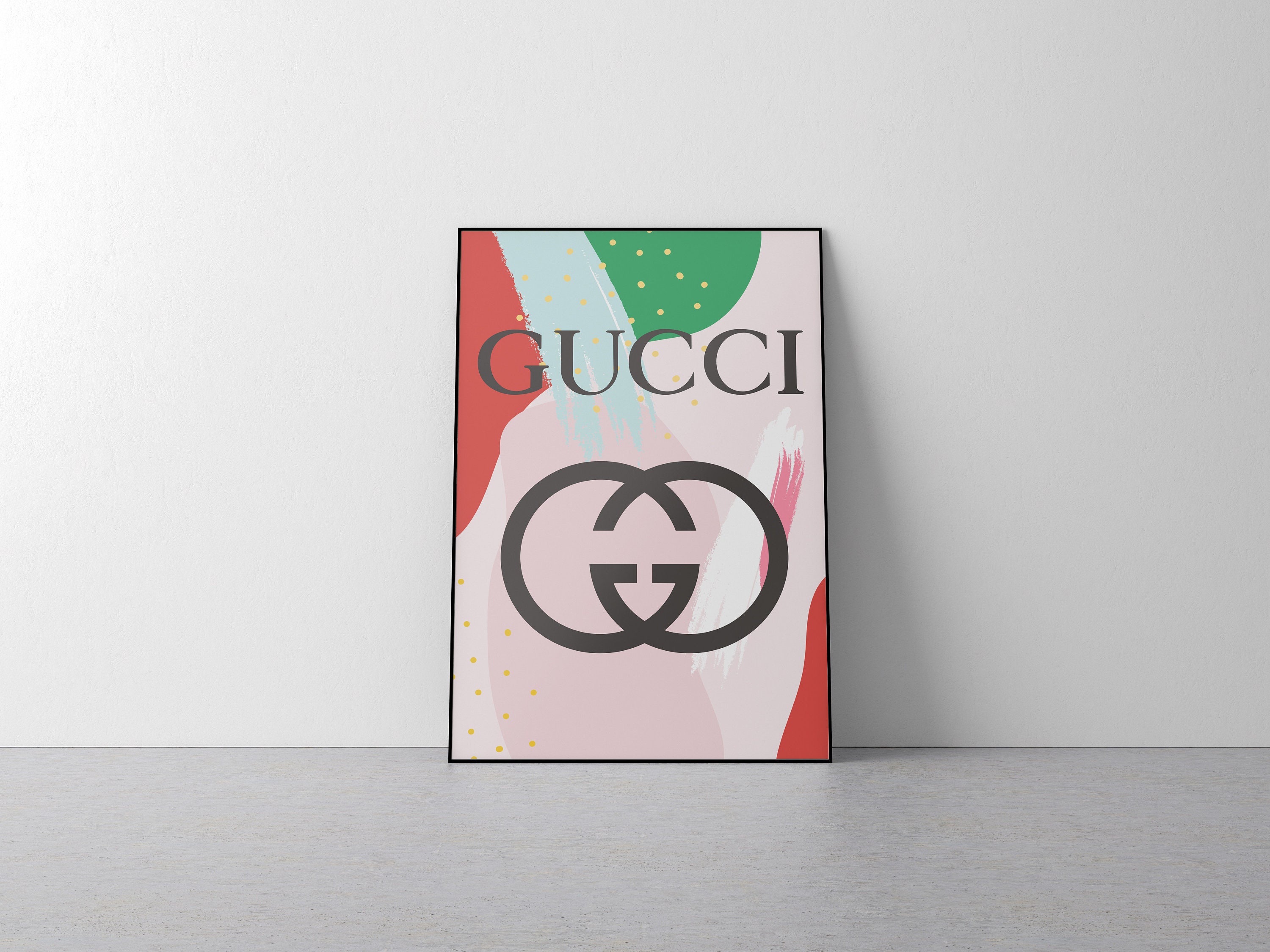 Gucci Print Fashion Wall Art Gucci Poster Gucci Printable Art Etsy