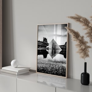 Paris France Black and White Photo 6 Piece Wall Art Paris France Set of 6 Print Paris Travel Photography Digital Download Gallery Poster image 3