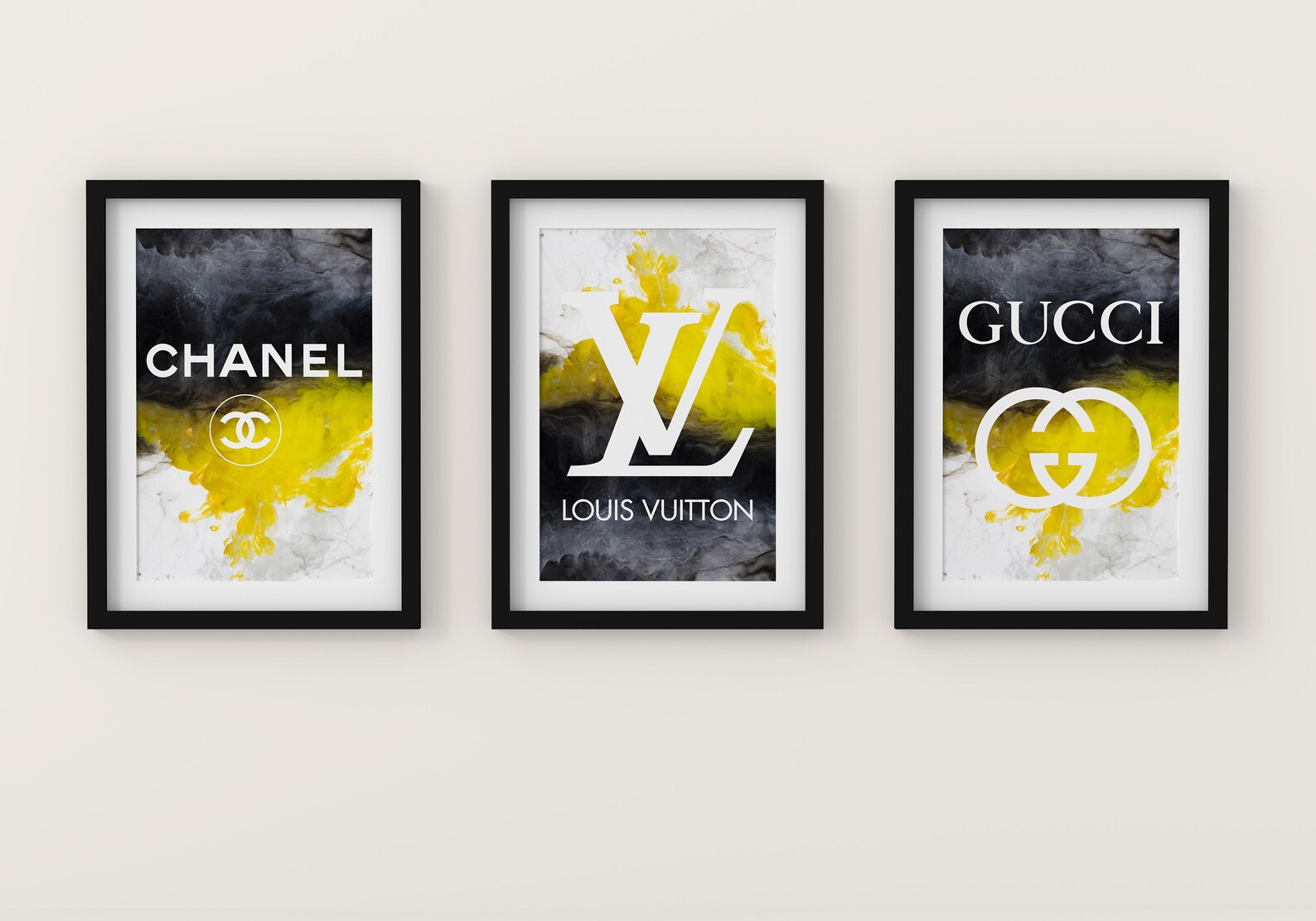 Fashion Brand Wall Art Ensemble de 3 estampes Imprimable Wall Etsy