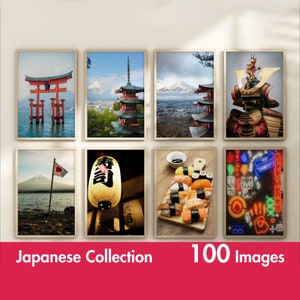 Set of 100 Japan Prints - Japanese Wall Art - Japan Gallery Wall Art Poster - Tokyo Printable - Japanese Home Decor - Japan Photo Print Art
