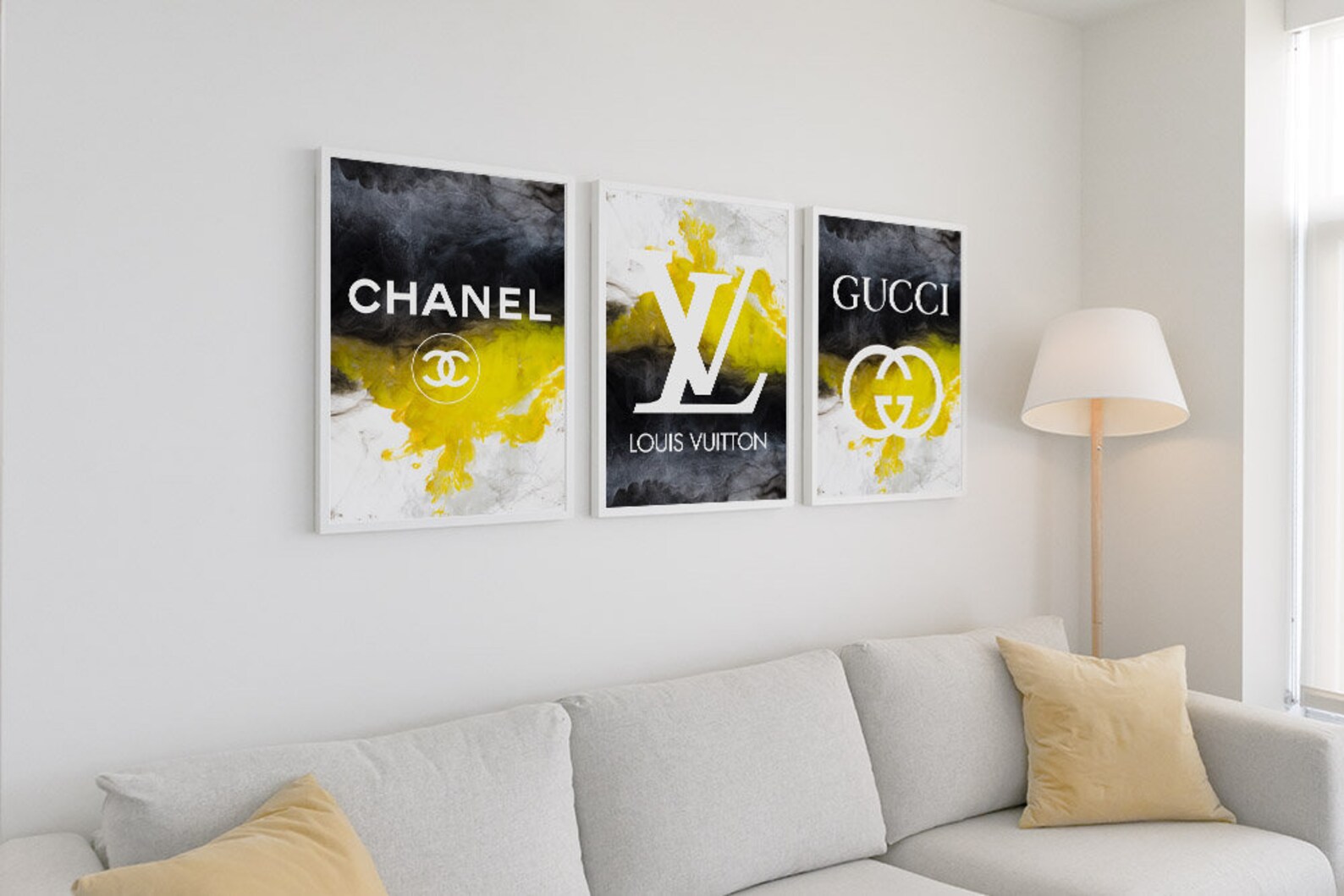 Fashion Brand Wall Art Ensemble de 3 estampes Imprimable Wall Etsy