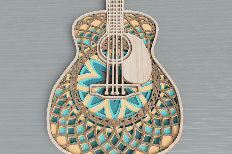 Download Music Mandala Layered Art Dxf File For Laser Layered Svg Vector Design Guitar Laser Cut File Home Decoration Music Wall Decoration Art Collectibles Drawing Illustration Plevinreclaim Co Uk