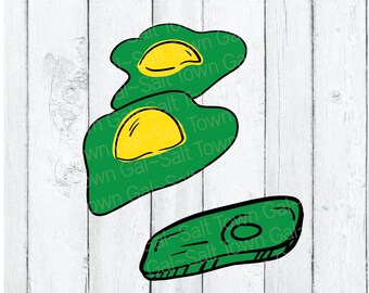Green Eggs And Ham Svg Etsy