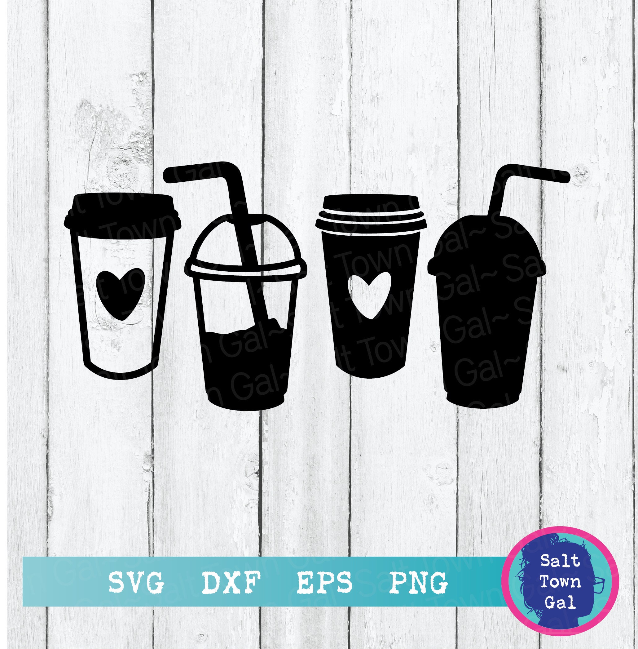 Coffee Cups to go SvgCoffee cup DigitalBasic Coffee Cups Etsy España