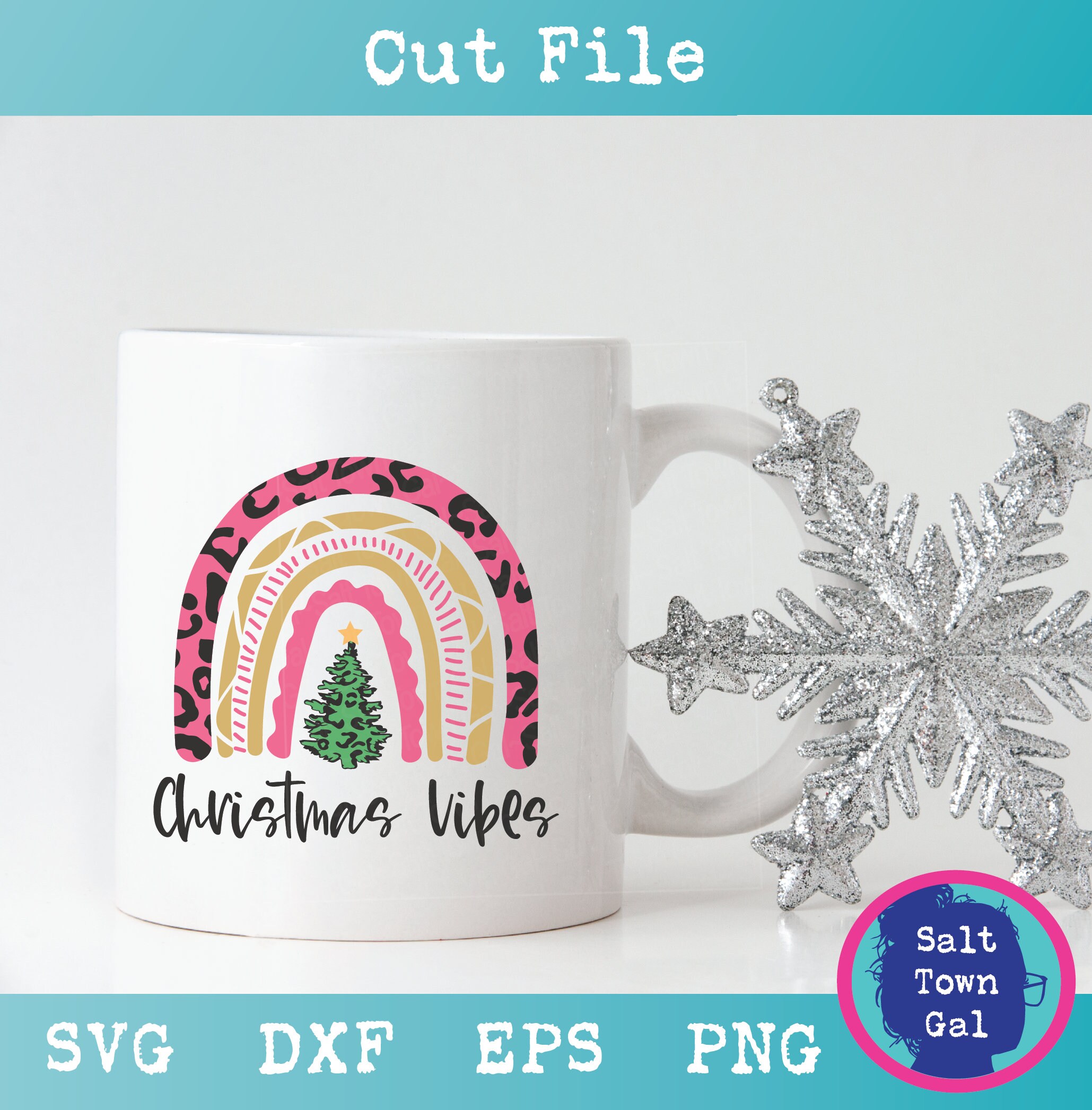 Download Christmas Vibes Svg-Christmas Rainbow Svg File-Christmas ...