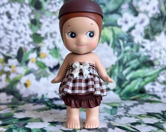 Sonny Angel handmade outfit set - browns & neutrals