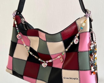 Accesorio de cadena para bolso con dije de cuentas hecho a mano