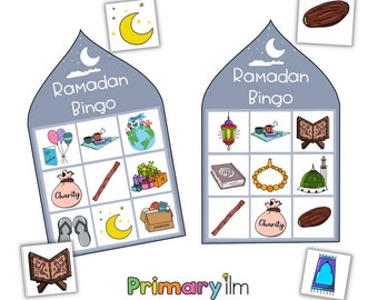 Ramadan Bingo Game | Ramadan fun (Download only)