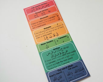 Tajweed bookmark | Tajweed for kids | My Tajweed bookmark | Islamic bookmark | Tajweed rules