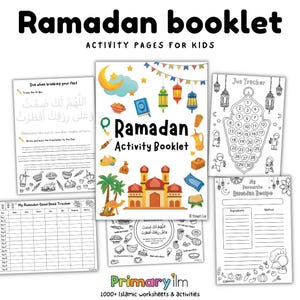 Ramadan Activity Booklet | Kids' Planner, Crossword, Maze (Digital Download)