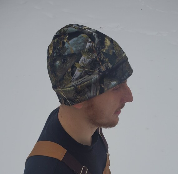 Mens Fishouflage Walleye Beanie Ice 