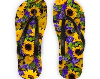 flip flops with flowers on top uk