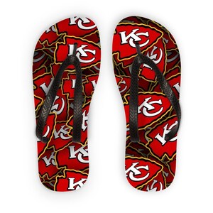 Kansas City Chiefs Adult Flip Flops