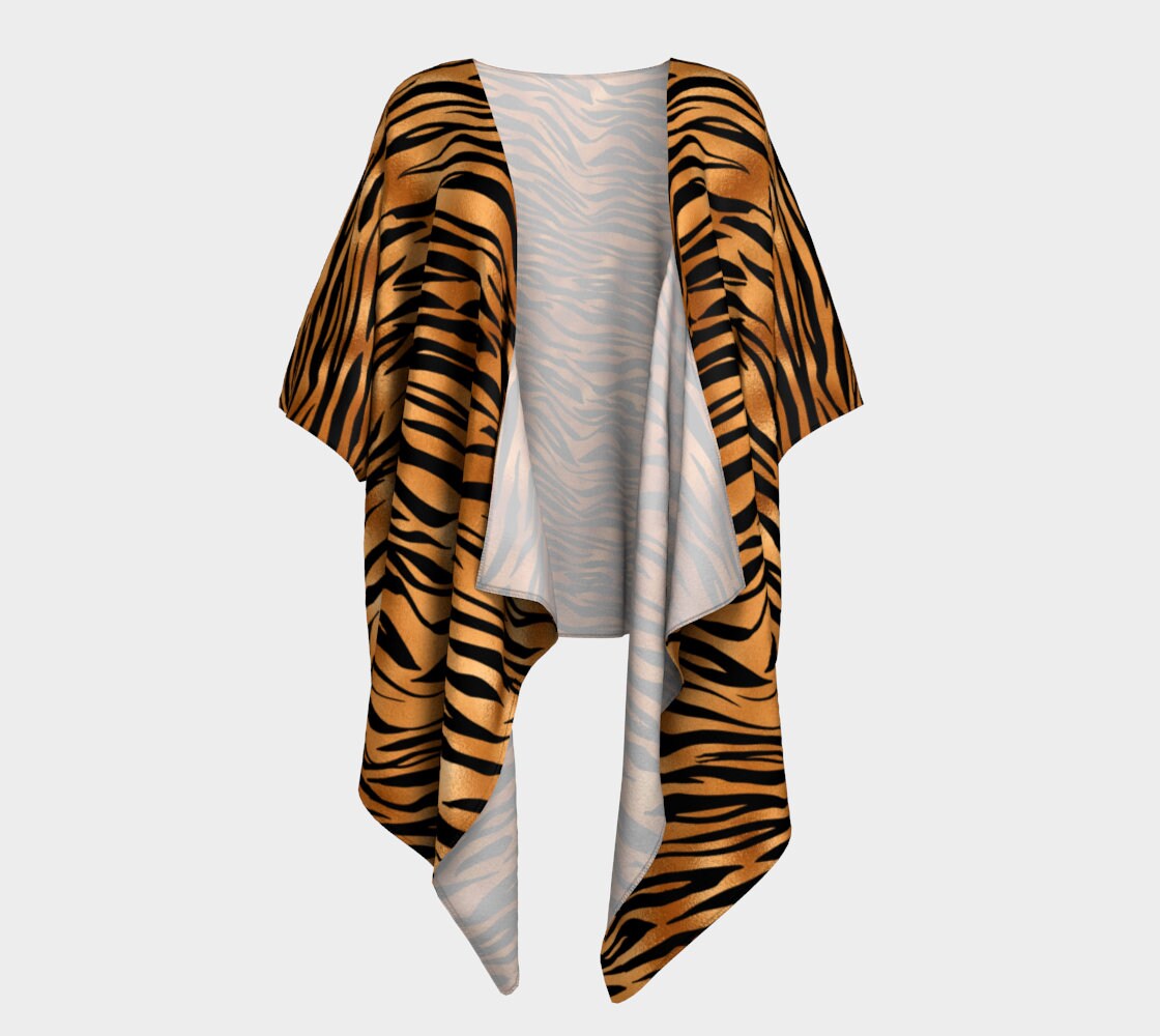Tiger Draped Kimono Etsy