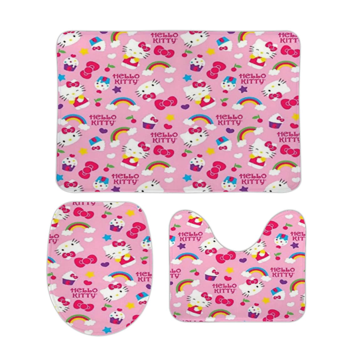 Hello Kitty Floor Mat Three Sets Etsy