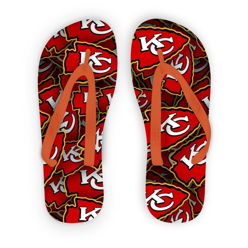 Kansas City Chiefs Adult Flip Flops