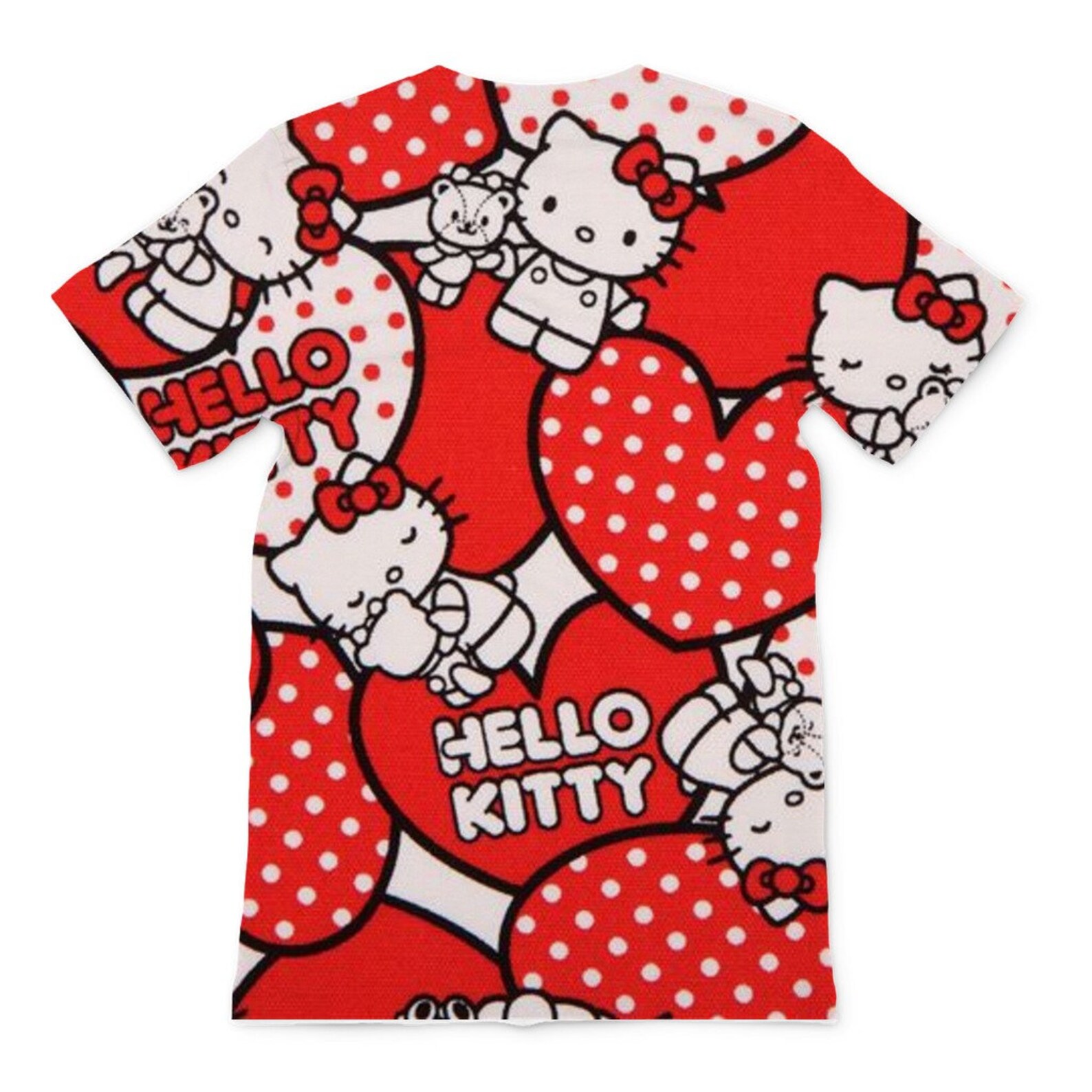 HELLO KITTY Premium Sublimation Adult T-Shirt | Etsy