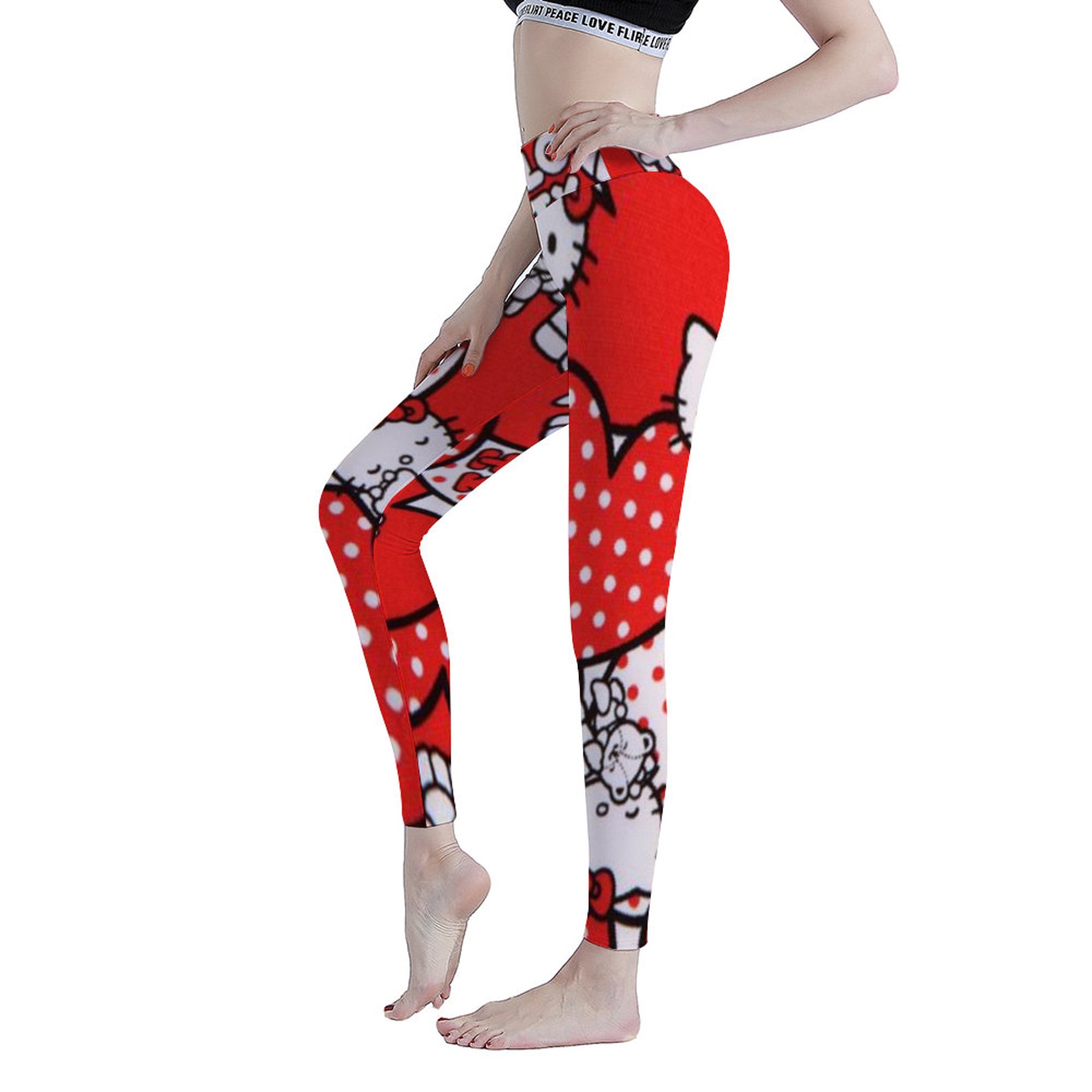 Hello Kitty Women's Sports Yoga Pants Etsy