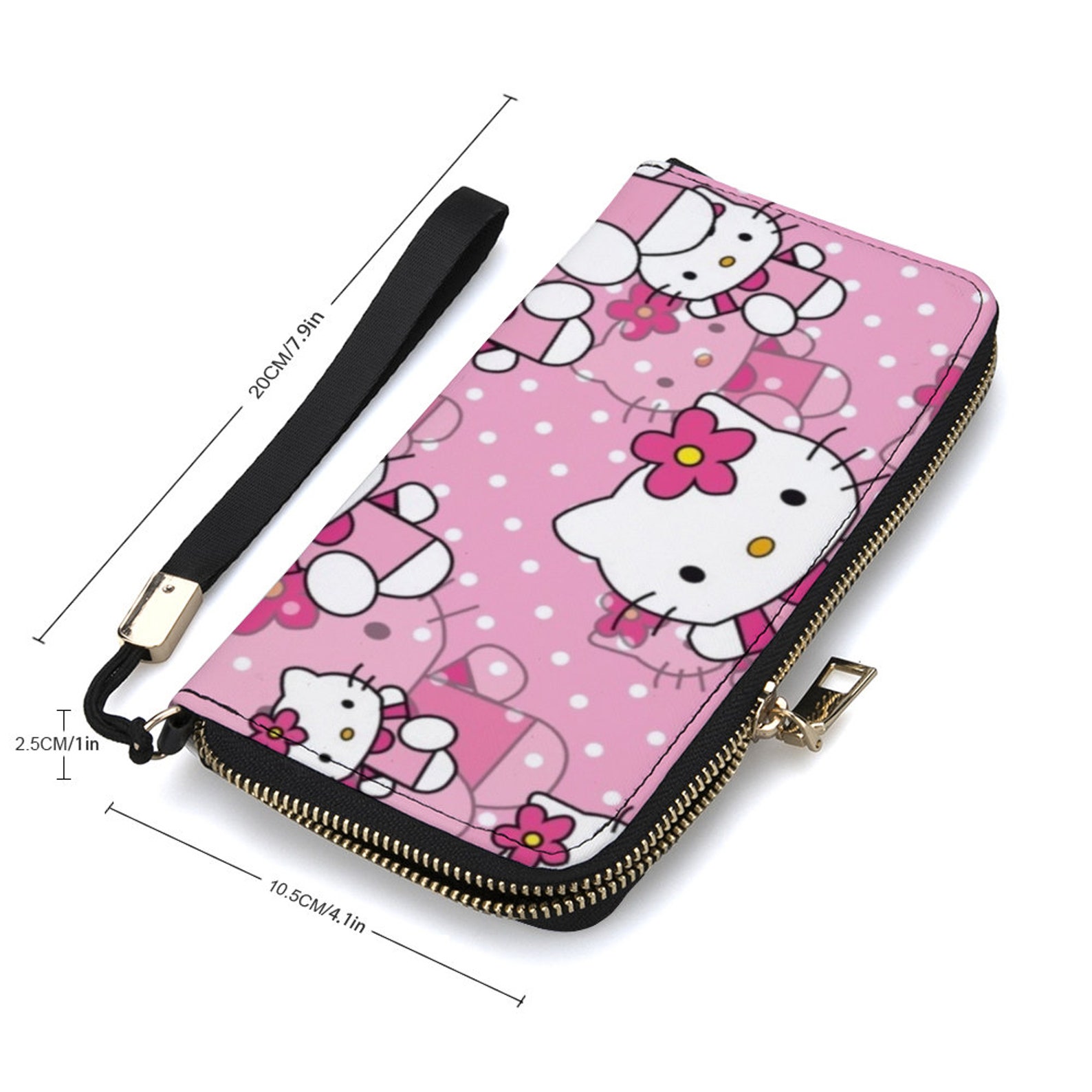 Hello Kitty Womens Long PU Wallet with Credit Card Holders Etsy