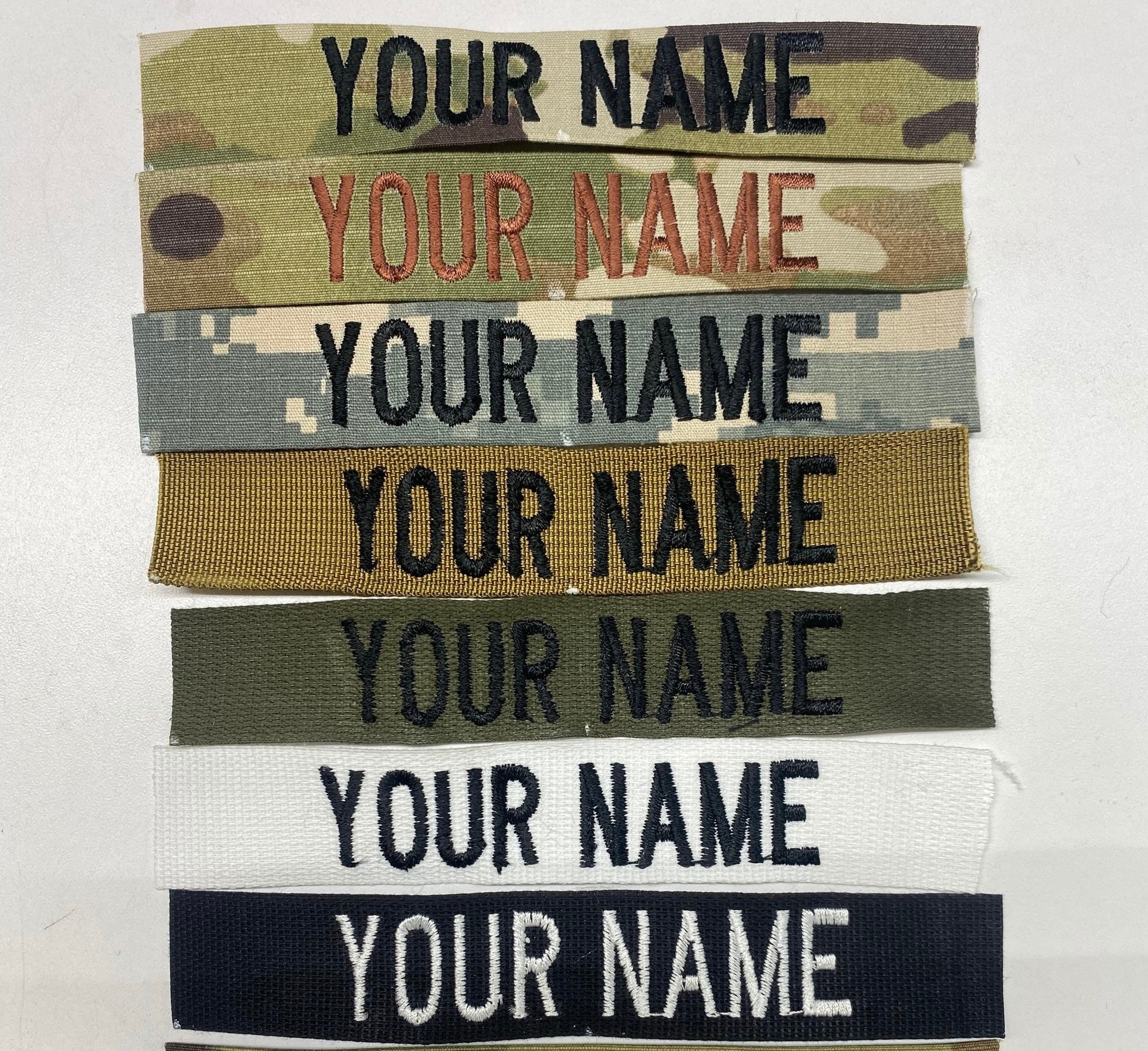 Name Patches Hook Backing Or Iron on for Clothing Military Uniform Hat Army  Tactical Backpacks Dog