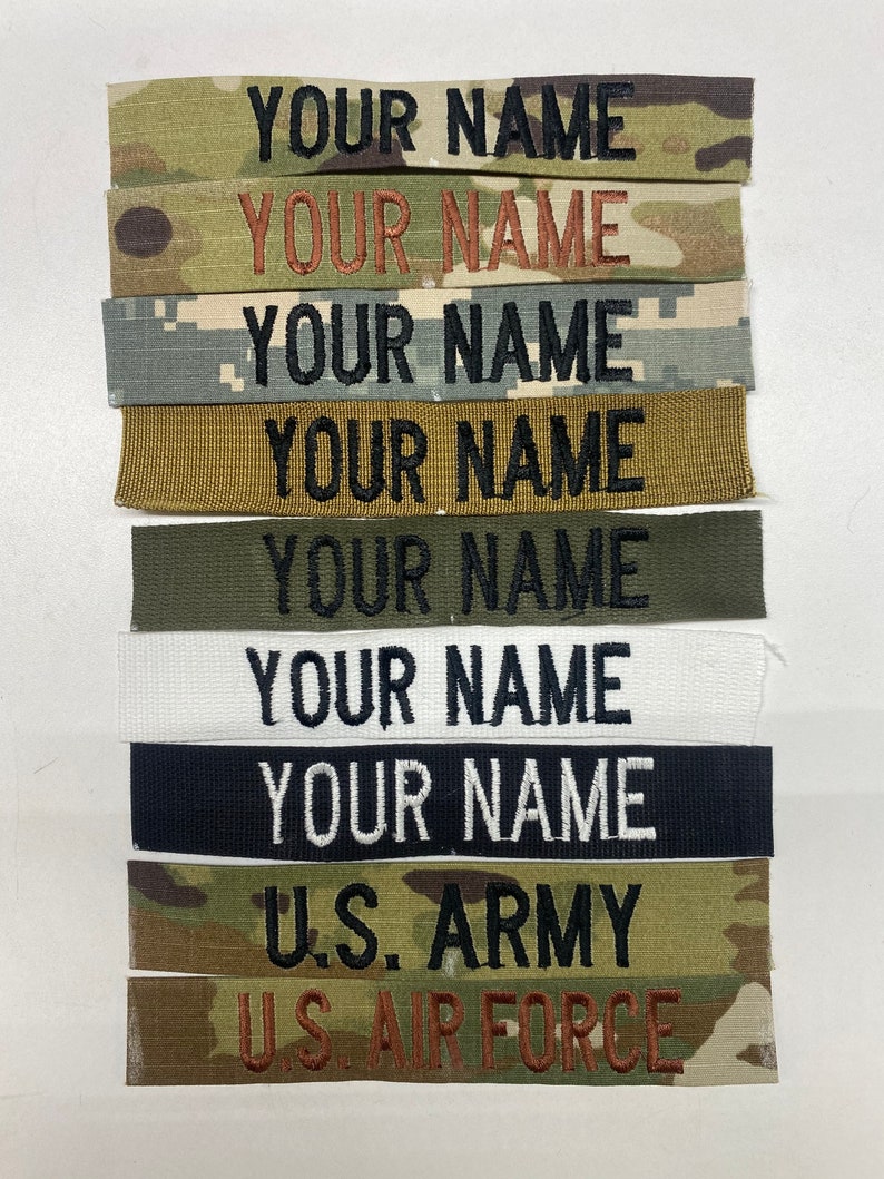 Ocp Name Tape / Embroidered Name Tape / Ocp Name Tape With Etsy