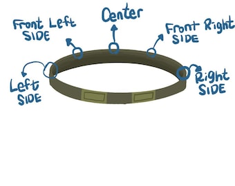 OCP Helmet Band with Embroidered Cat Eyes