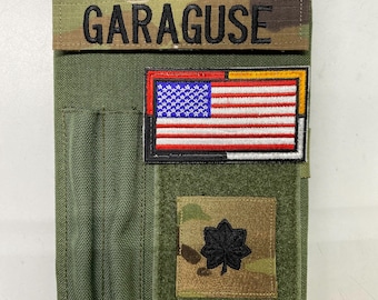 Handmade Military Green Book Cover: Heavy Duty Nylon (5-1/2” X 8”)