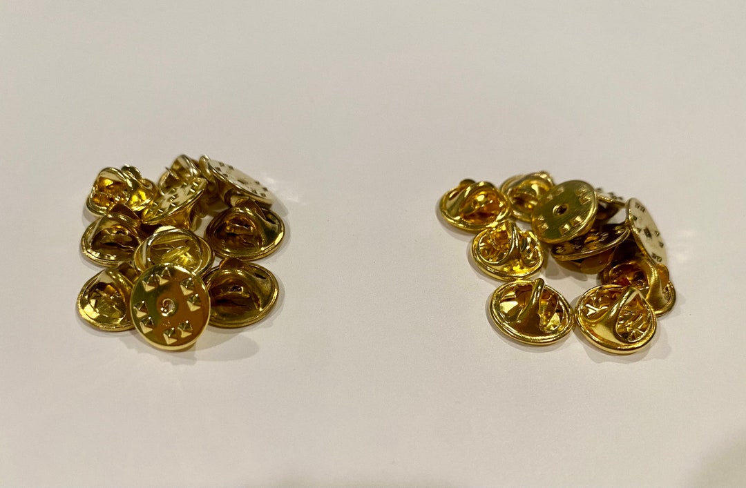 Pin Back / Butterfly Clutch Pin Back / 20 Pin Back Clasps / Etsy