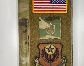 Handmade Military Book Cover: Waterproof Nylon, Fits 5.5x8" Green Notebook