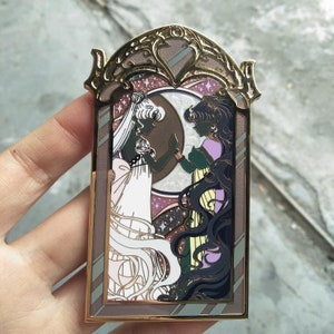 Lunar Eclipse 3.5&quot; Hard Enamel Pin (Antique)