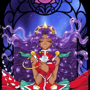 Rose Bride Anthy Himemiya Holographic Art Print 5 x 7