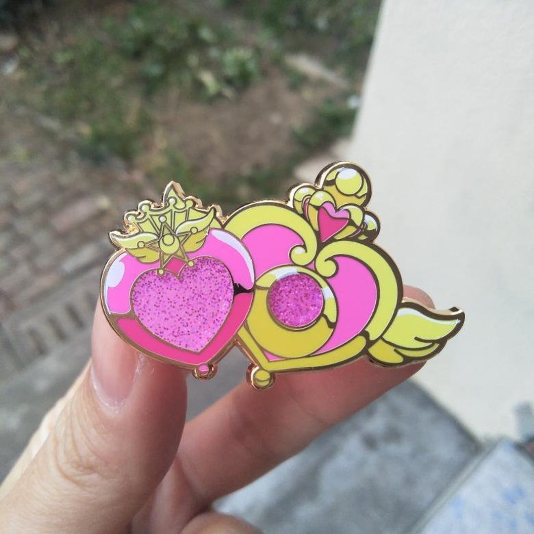Double Moon Dreamers 1.75" Hard Enamel Pin - Etsy