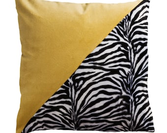 Yellow zebra pillow | Etsy Yellow zebra pillow | Etsy