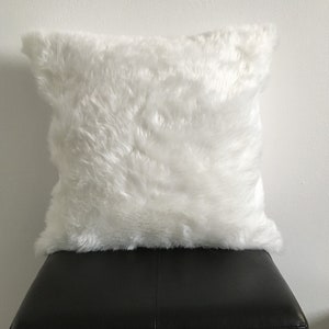 Fluffy white cheap throw pillows
