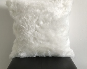 small white fluffy pillow