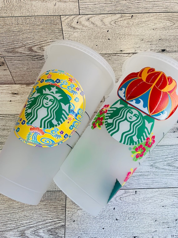 Butterfly Vinyl Sticker 710ml Reusable Straw Cold Cup Decals