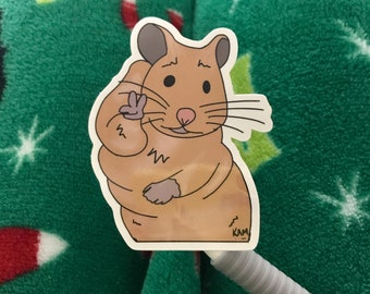 Peace Sign Hamster Etsy