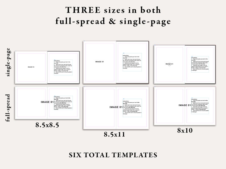 Indesign Templates for Children's Book Formatting - Etsy