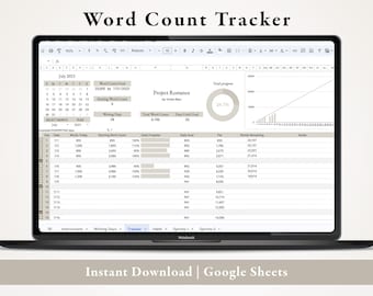 ULTIMATE Word Count Tracker 2024 Spreadsheet for Writers NaNoWriMo  Tracker Digital Camp NaNoWriMo Wordcount Tracker