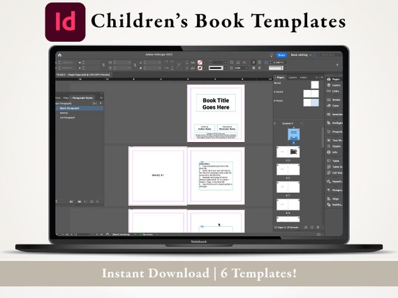 InDesign Templates for Children's Book Formatting