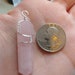 Large Rose Quartz Pendant, Rose Quartz Pendant, Rose Quartz Necklace, Crystal Necklace, Love Stone Necklace, Wire Wrapped Pendant 