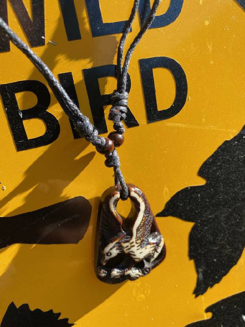 Eagle Necklace Resin Eagle Pendant Eagle Jewelry Boys Etsy