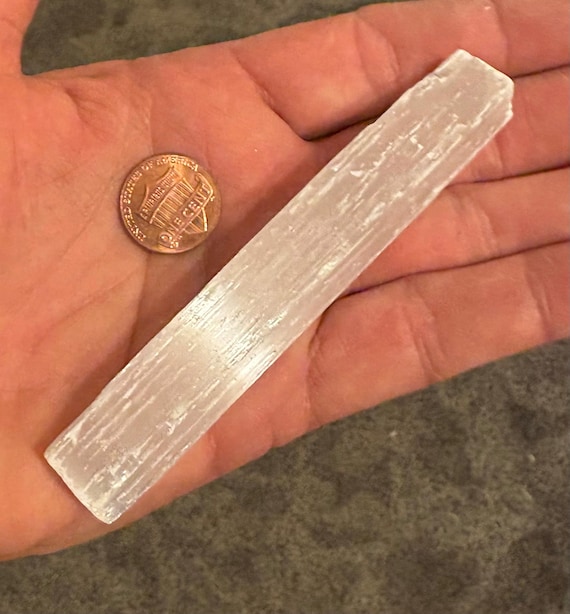 Selenite Stick, Selenite Stone, Protection Stone, Cleansing Stick, Balance Chakra, Metaphysical Stone, Reiki Healing, Stocking Stuffer