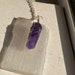 Amethyst Necklace, Amethyst Pendant, Healing Necklace, Crystal Pendant, Purple Stone Necklace, Wire Wrapped Pendant, Amethyst Jewelry 