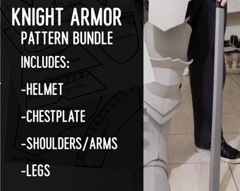 Knight armor set / full bundle of patterns (original design)