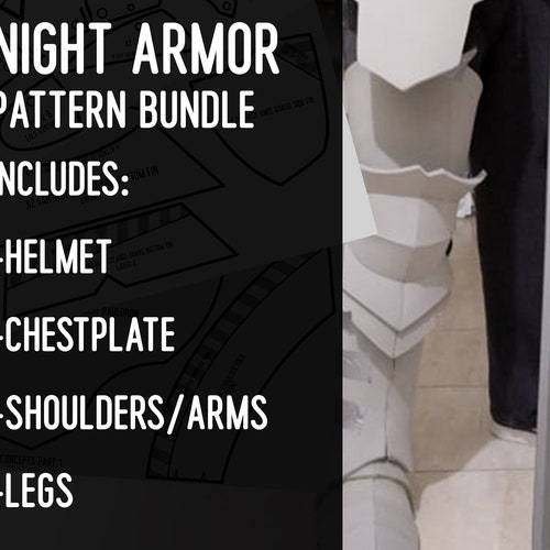 Knight Armor Set / Full Bundle of Patterns original Design Etsy