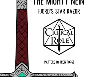 Critical Role Fjord's Star Razor (sword patterns)