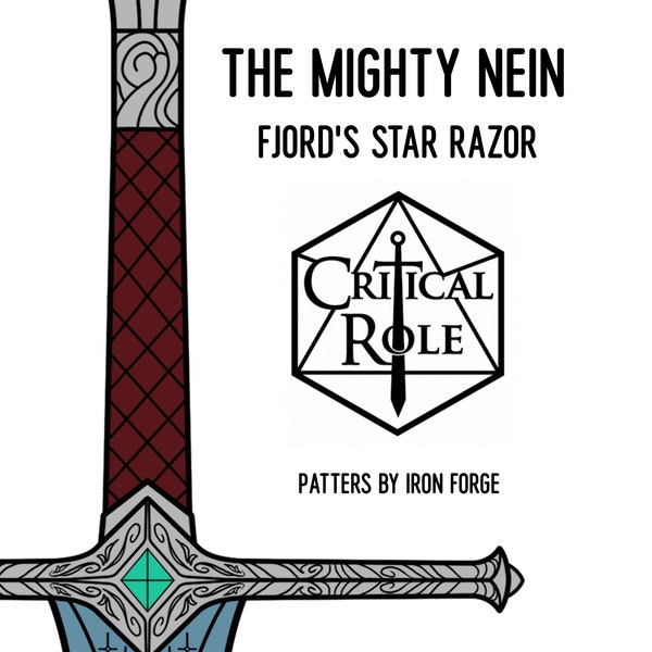 Critical Role Fjord's Star Razor (sword patterns)